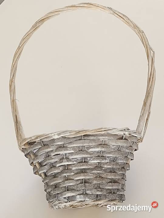 Koszyk pleciony z wikliny sielski styl na Pozostałe
