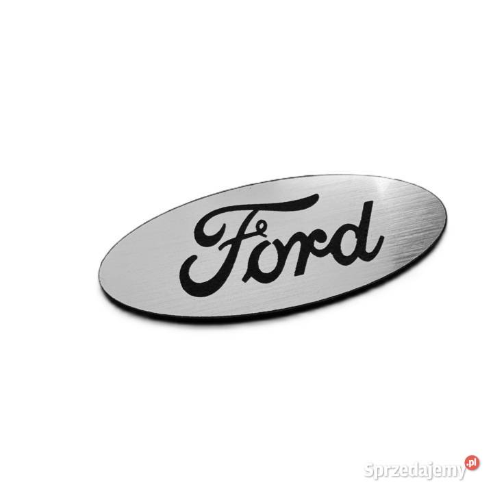 Emblemat Ford 60x24mm srebrny naklejka znaczek