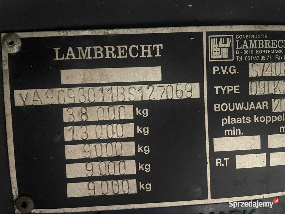 Naczepa Lambrecht 3 osiowa cysterna Rok produkcji 2010 mazowieckie Warszawa sprzedam