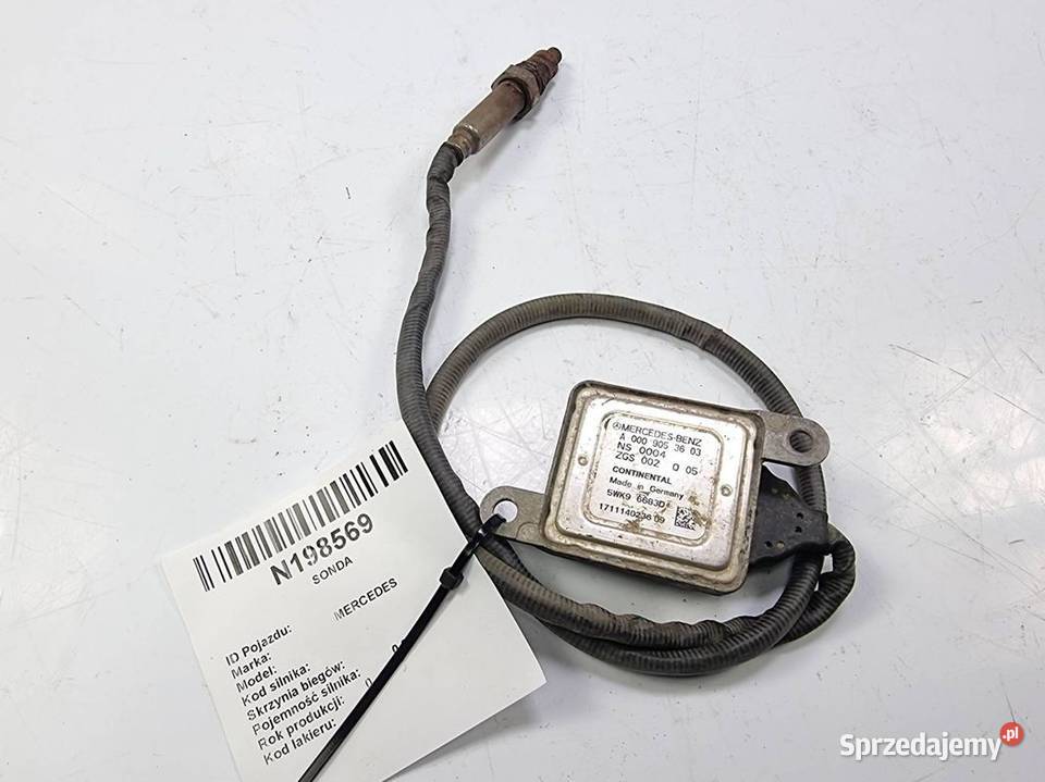 SONDA MERCEDES A0009053603 kujawsko-pomorskie Lipno