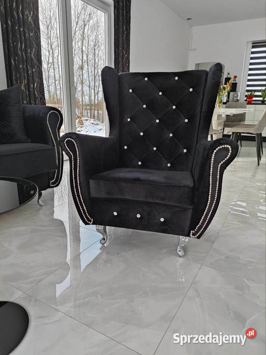 Fotel USZAK Glamour Chesterfield Producent różne śląskie