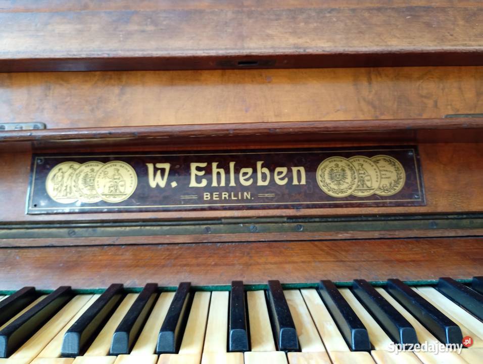 Pianino antyk WEhleben Berlin Instrumenty klawiszowe i MIDI wielkopolskie Gniezno