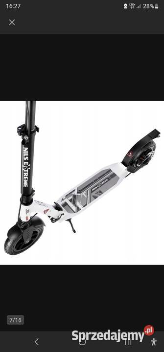 Hulajnoga Miejska Nils Extreme HM208T biała Oświęcim