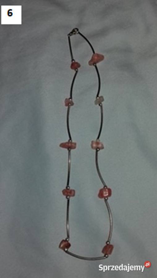 Naszyjnik korale kolia różne kamienie Warszawa