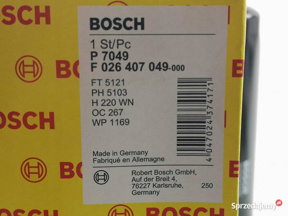 FILTR OLEJU BOSCH IVECO EUROCARGO IIII EUROSTAR Kabinowe