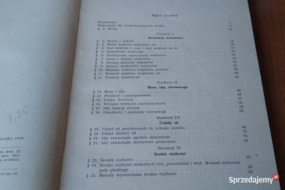 Mechanika teoretyczna Statyka Kazimierz Książki naukowe i popularnonaukowe Gdańsk