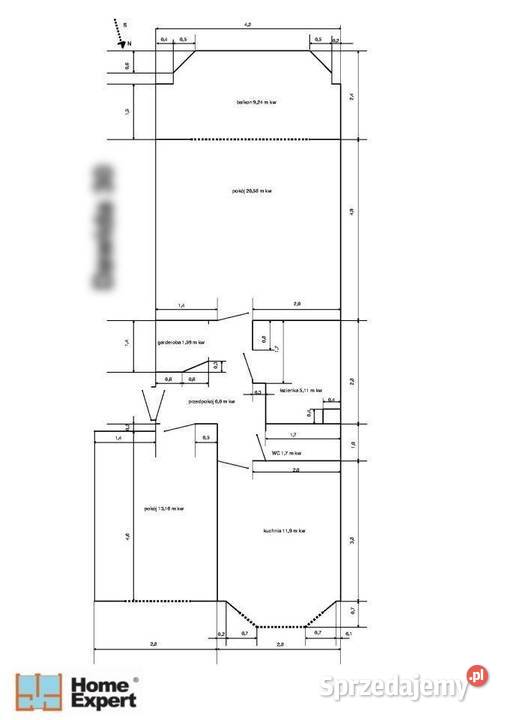2pok 58met Gajowej 1997 WINDA ROZKŁAD BALKON piwnica Sprzedaż