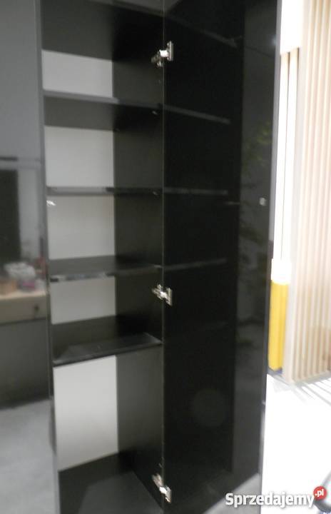 Szafa czarna połysk dom salon fryzjerski 160cm Poznań