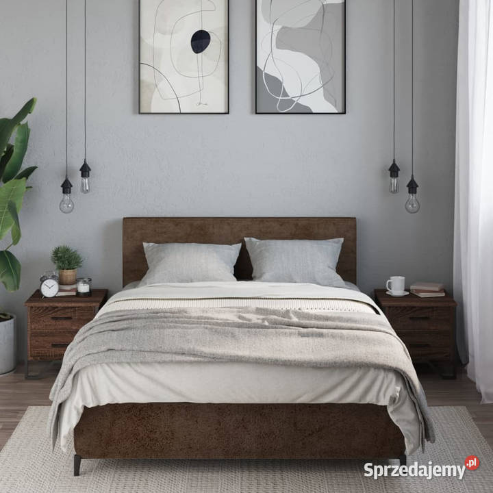 Szafki nocne 2 brązowy dąb 40x41x40 WM848513 Nocne Warszawa sprzedam