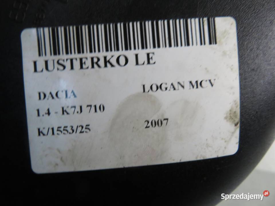 LUSTERKO LEWE DACIA LOGAN 5 PIN