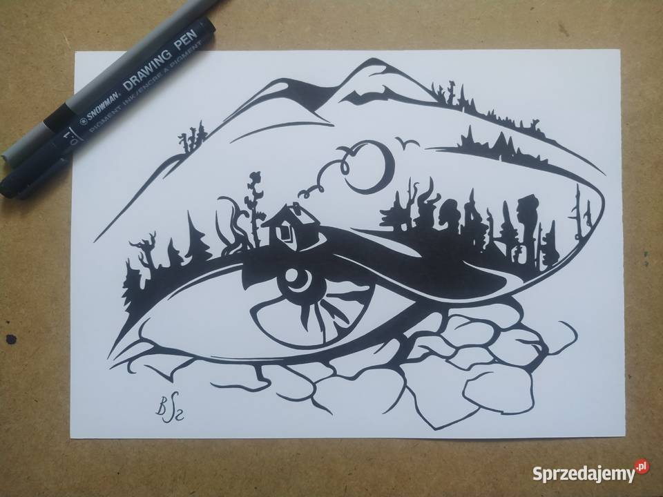 Rysunek oko cienk blok t A4 250 gm2 Warszawa