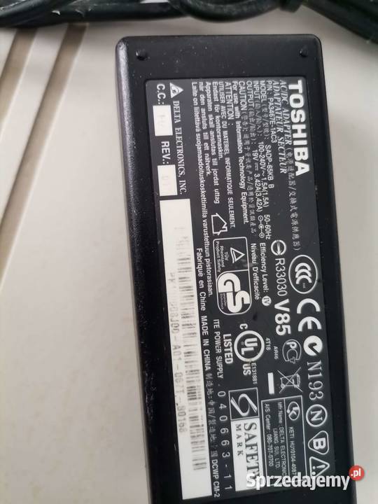 Ładowarka Toshiba 19V 342A 65W 55mm Elektronika Warszawa