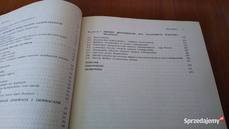 Macierzowa analiza drgań R E D Bishop Gladwell Gdańsk