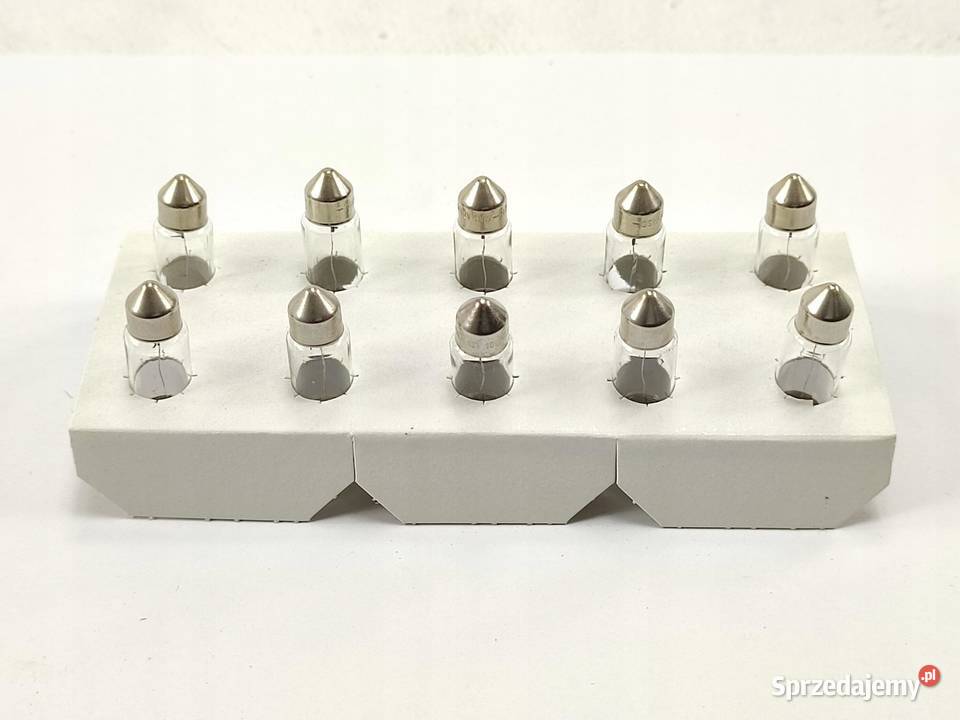ŻARÓWKA KOMPLET 10 OSRAM 12V C10W 10W SV858 6461 osobowe