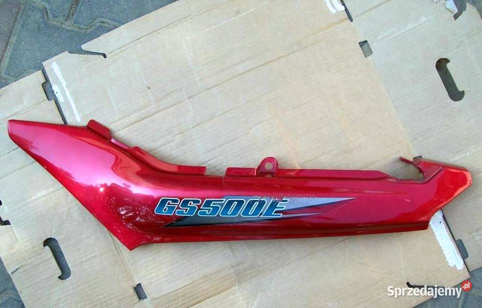 Ogon zadupek owiewka Suzuki GS500 Czerwony lewy wielkopolskie Swarzędz