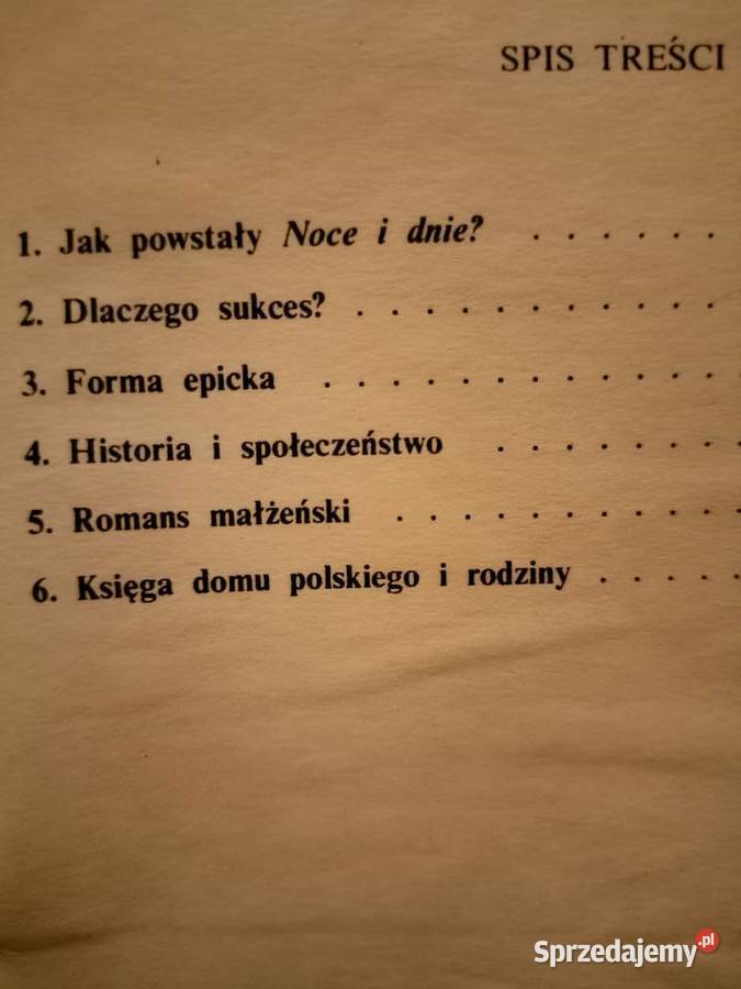 Noce i dnie analizy lektur księgarnia Praga mazowieckie Warszawa