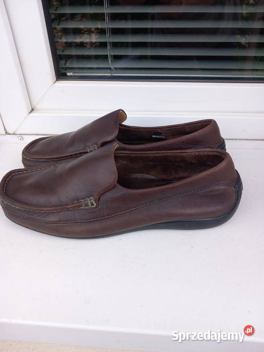 mokasyny męskie skórzane brązowe Clarks Łódź sprzedam