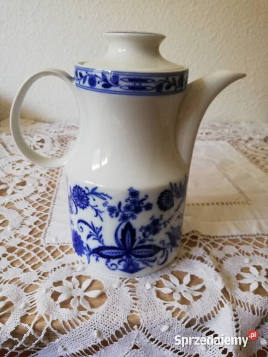 Sygnowany dzbanek wzór cebulowy Porcelana i szkło małopolskie Gorlice sprzedam