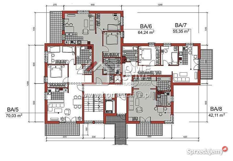 mieszkanie 6065m2 3 pokoje BielskoBiała Cygański 2 piętra