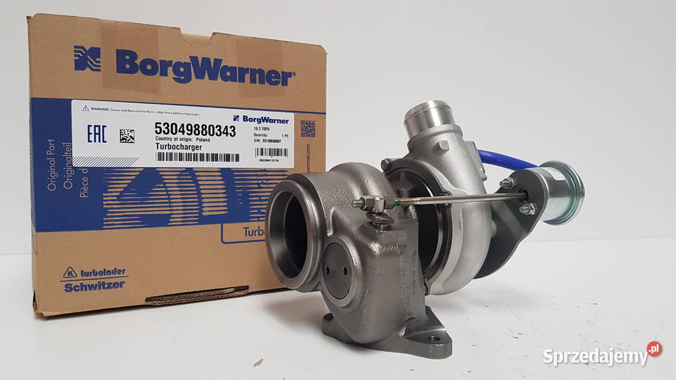 Turbosprężarka BorgWarner KKK 53049880343 Turbosprężarki