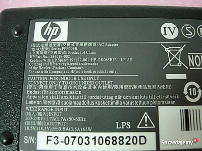 Zasilacz do laptopów HP 185V 35A Warszawa