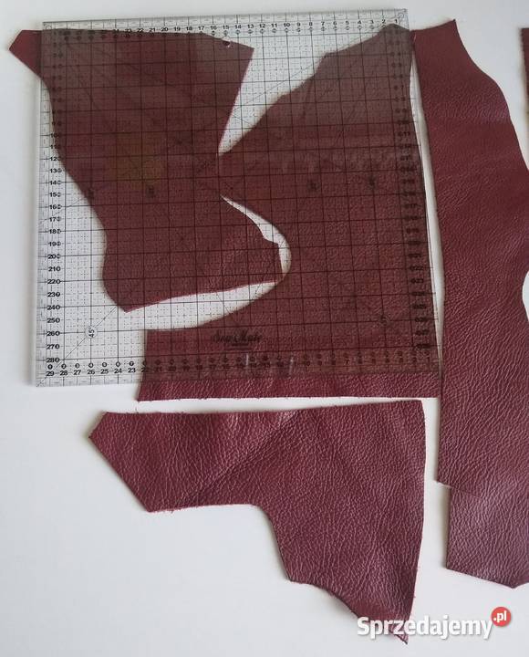 Skóra 205 g Licowa Włoska Czerwony Bordowy pomorskie Gdańsk