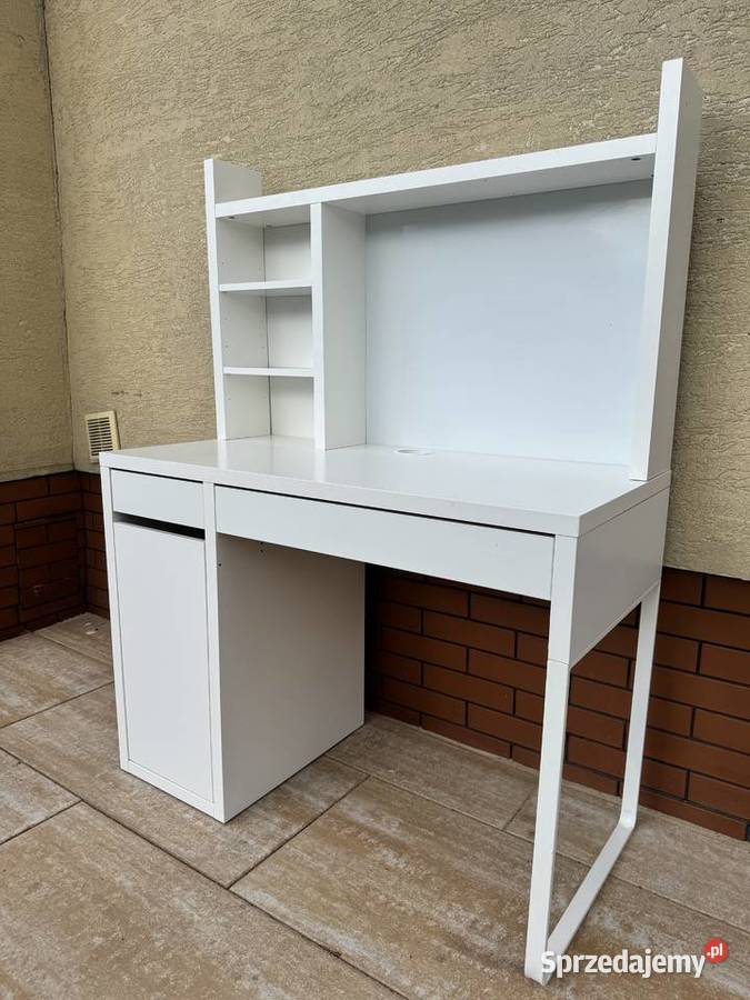 Biurko białe z nadstawką ikea stolik stół szafka mazowieckie Sulbiny