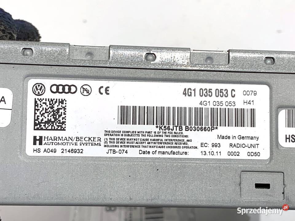 TUNER RADIA AUDI A6 C7 4G1035053C 1018