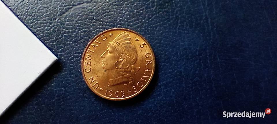 Stare monety 1 cent 1969 FAO Dominikana podkarpackie