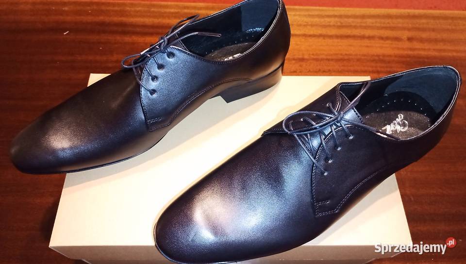 Półbuty galowewizytowe skórzaneeleganckie 42 Katowice