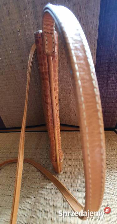 Włoska TOREBKA z naturalnej skóry plecionej Lublin