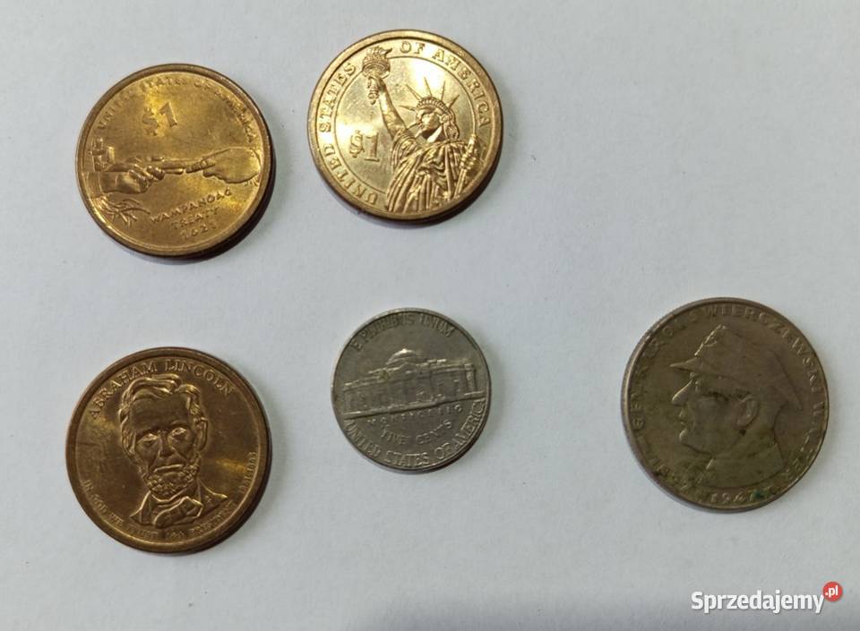 Monety dolar libery abraham lincoln george Rzeszów