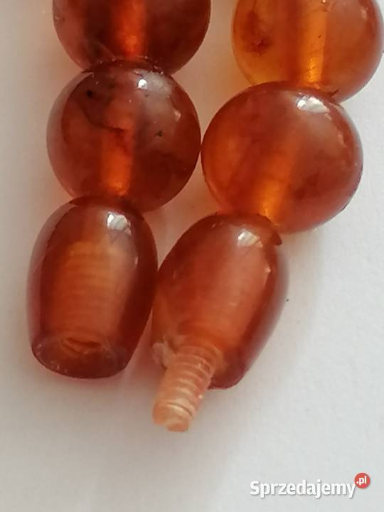 Naszyjnik Bursztyn Kulki Vintage Naszyjniki podlaskie