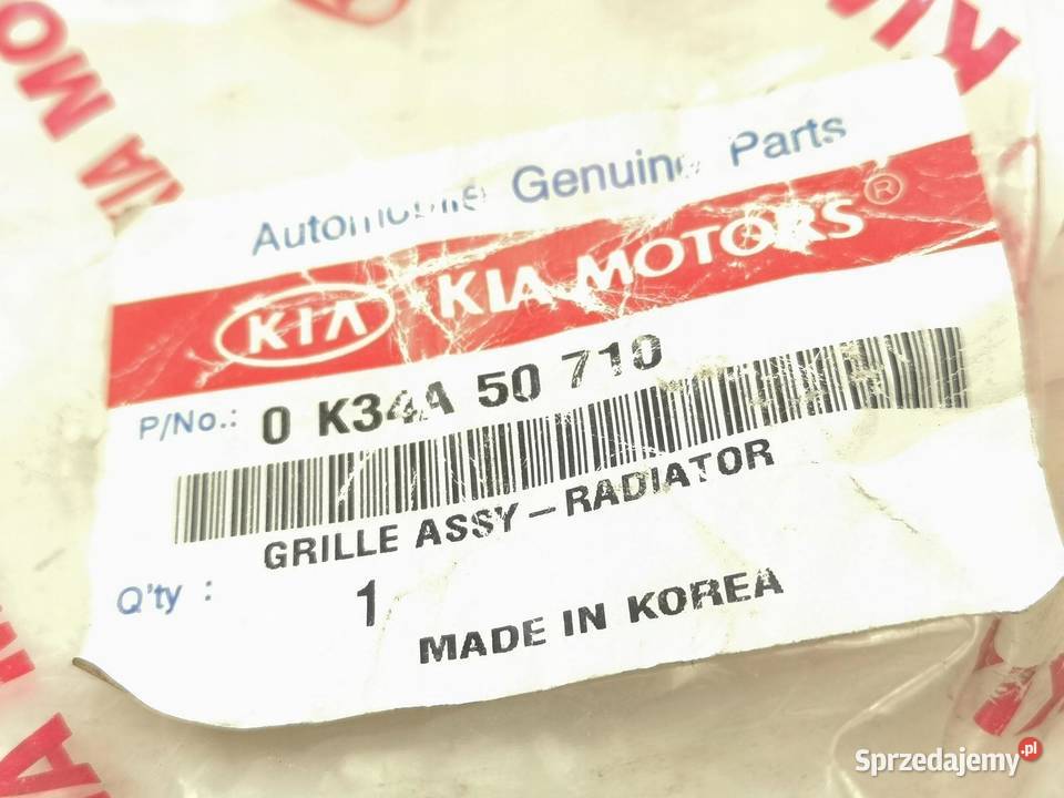 GRILL ATRAPA CHŁODNICY KIA RIO 0005 ORYGINAŁ OE osobowe