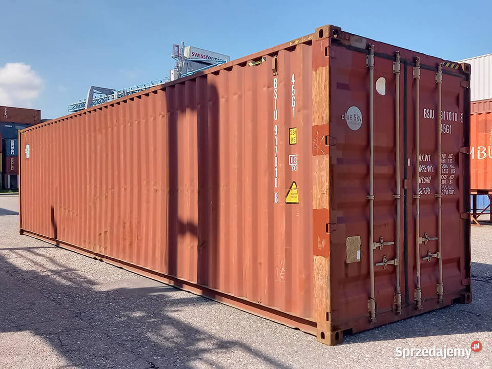 Kontener morski 40 DVHC 12M transport duży wybór Toruń