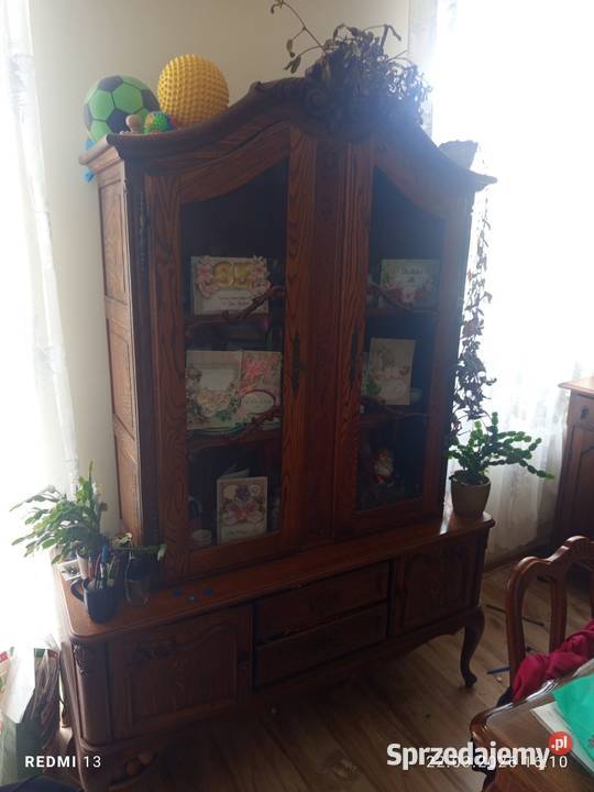 Meble dębowe do jadalni antyczne z Francji łódzkie