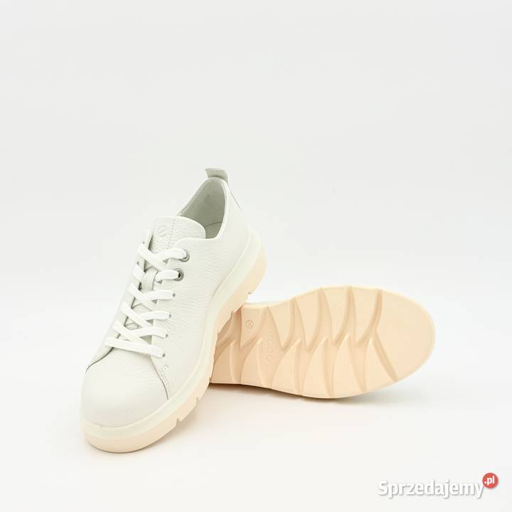 ECCO Nouvelle damskie skórzane sneakersy biały 23.2cm mazowieckie Warszawa