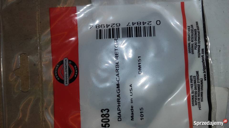 Membrana gaźnika Briggs S795083 śląskie Żywiec