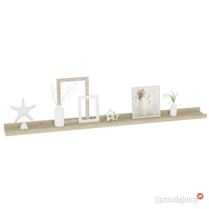 Półki ścienne 2 dąb sonoma 100x9x3 WM326682 Warszawa sprzedam