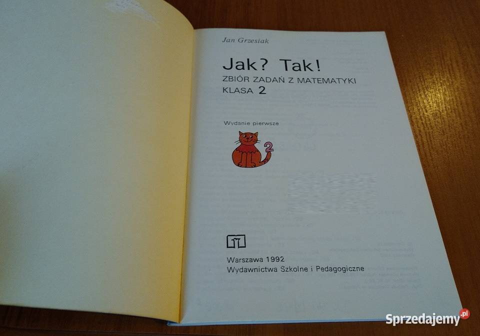 Tak zbiór zadań z matematyki klasa 2 Jan Gdańsk