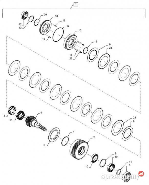 Holland T6090 T6070 T7230 Koło zębate 47407320 Jastrzębniki sprzedam