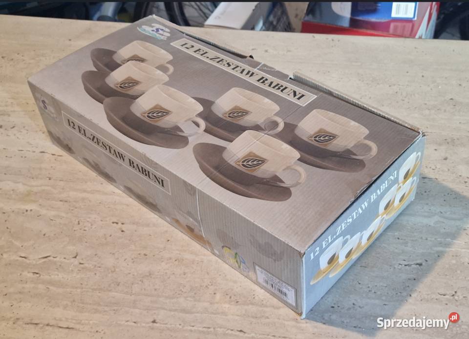 Komplet 6 filiżanek ze spodkami SABA Zestaw Poznań