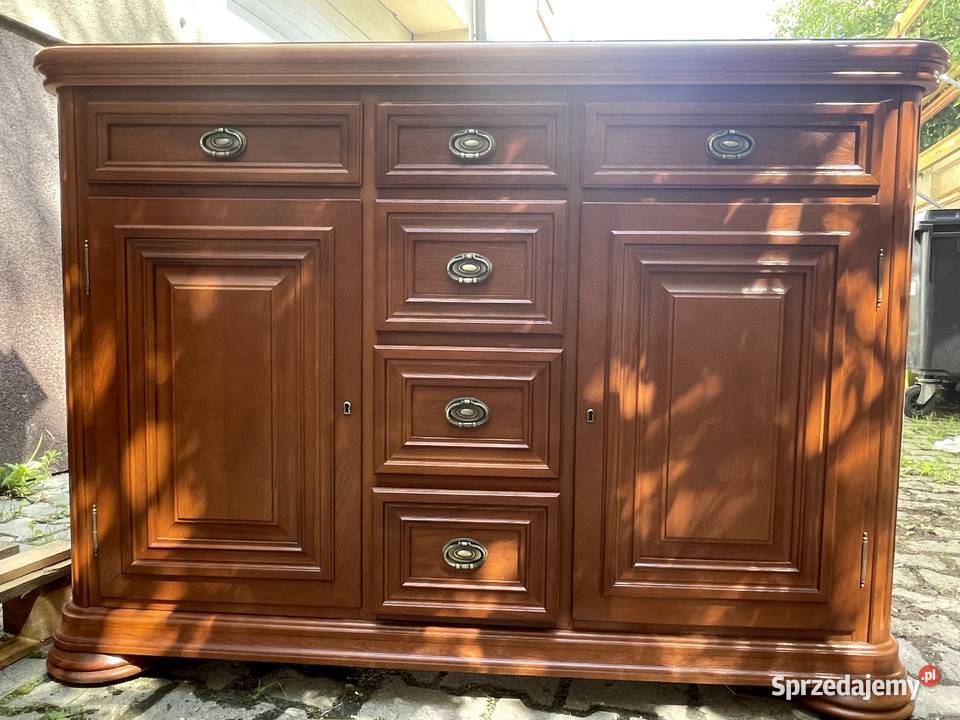 Zestaw mebli salonowych z litego drewna unikat Warszawa