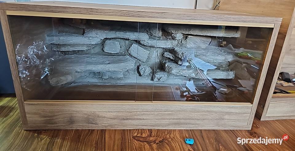 Terrarium 80x40x40 nowe z wyposażeniem Chorzów