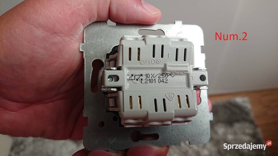 Wyłączniki Ospel czarny mat Pozostałe pomorskie Władysławowo