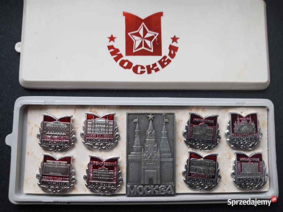 Przypinki MOSKWA z okresu CCCP