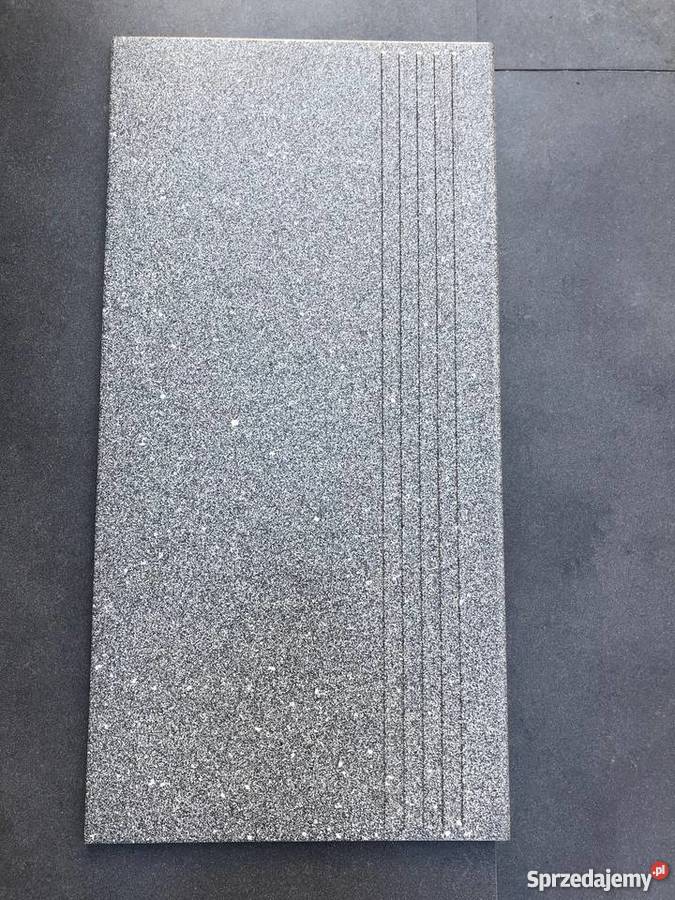 Grafitowa płytka schodowa STOPNICA 30x60 Podłogi i schody Łask