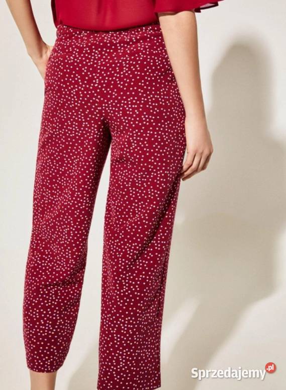 CORTEFIEL SPODNIE DAMSKIE MATERIAŁOWE 78 GROSZKI wielkopolskie Kalisz