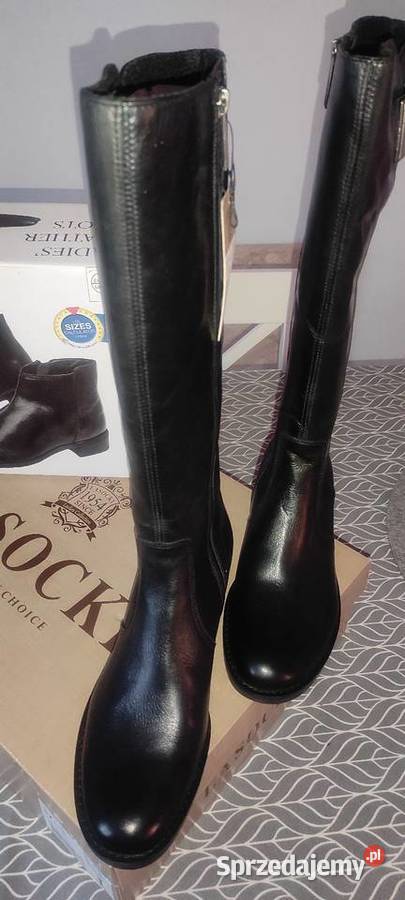 Kozaki Lasocki skórzane i Botki skórzane czarny Krotoszyn