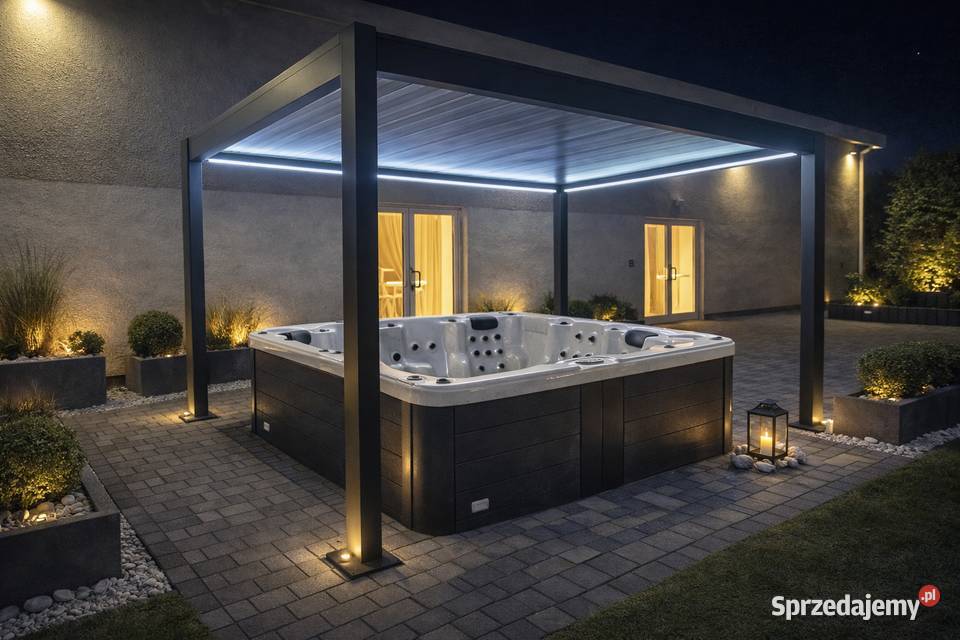 Jacuzi z mocną pompą 5HP pergola 3x3m GRATSI Pozostałe Lublin
